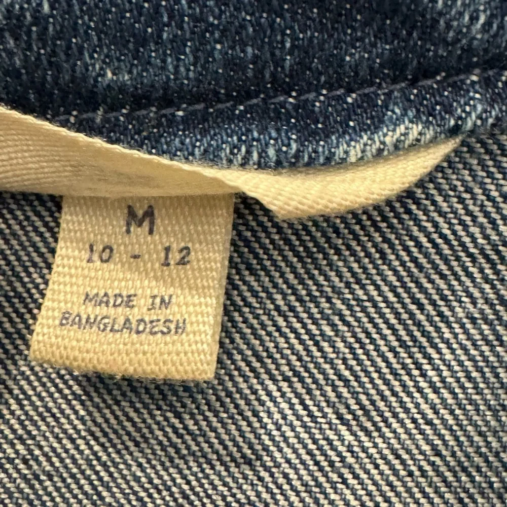 Lands End Girl’s Denim Jean Jacket Size 10-12 Medium